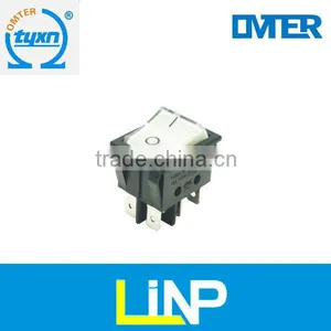 R-210-C5L-BW Rocker Switch 15a 250vac thumbnail-1