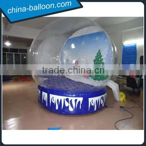 Transparent Inflatable Christmas Ball Inflatable Human Snow Globe for Decoration thumbnail-1