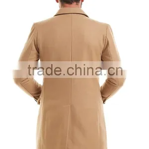 High Quality Custom Made Notch Lapel Men Fashion Long Coat Winter thumbnail-4