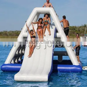Commercial Grade Large Inflatable Floating Water Slide thumbnail-1