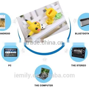 Promotional Cute Cartoon Pokemon Pikachu Shaped USB Flash Drive 4g/8g/16g/32g USB 2.0 Pen Drive Flash Memory Stick thumbnail-2