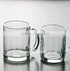 High Quality Clear Glass Beer Mug Cups With Handle thumbnail-1