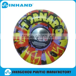 Towable Eco Friendly 1 Person Blue Round Pvc Inflatable Floating Tube, Winter Sport Tube, Surfing Boat thumbnail-1