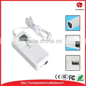 90W Automatic LCD 2 in 1 for HOME & Car Universal AC Adapter With 12pcs Tips thumbnail-1