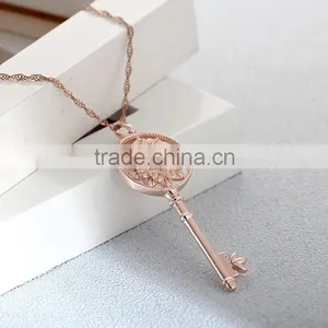 2016 New Design Key Of Life S925 Gold Simple Pendant SPG901Y thumbnail-3