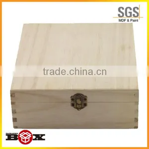 Unfinished Lightweight Wood Recipe Box With Lids thumbnail-3