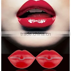 Junyan Sexy Women Adhesive Red Mouth Silicone Nipple Pad Nipple Pasties thumbnail-1
