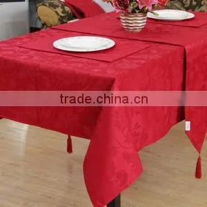 Orange Check Table Cloth thumbnail-1