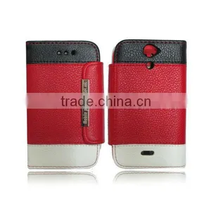 New Red Stylish Wallet Leather Case Cover Pouch for Sony Xperia V LT25i thumbnail-1