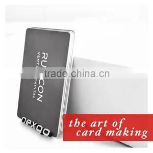 Stainless Steel Laser Die Cut CR80 Cheap Custom Stainless Metal Business Cards thumbnail-2