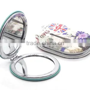 Colorful Promotion Metal Compact Mirror Manufacturer and Pocket Mirror thumbnail-2