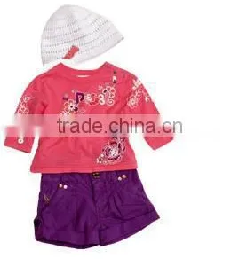 Baby Clothes; Baby Clothing, Clothing, Baby Girl Printed Set; thumbnail-1