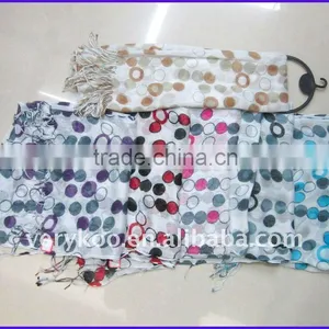 2011 Fashion Dots Design Thin Rayon Scarf (FCH-11322) thumbnail-1