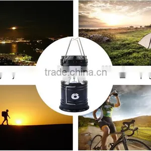 Rechargeable Solar Power LED Camping Lantern With Cellphone Charge Fuction thumbnail-3