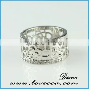 2015 Fashion Jewelry Ring!latest Weddingring Design !micro Pave Diamond Setting Ring-stylish Sterling Silver Jewelry thumbnail-1