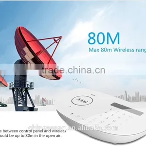 Smoke Fire Detectiron PSTN GSM Wireless Alarm System Support IOS Android APP Remote Control thumbnail-1