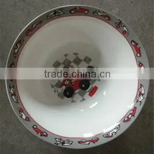 2016 New Cartoon Design Kids Porcelain Dinner Plate Ceramic Rice Plate for Kids thumbnail-3