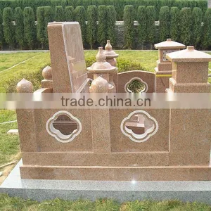 Artistic Granite Headstone YF-HT-S-MB184 thumbnail-1
