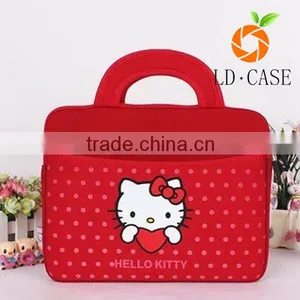 Lovely Hello Kitty Printed Antifriction Cut Style Laptop Sleeve Bags thumbnail-3