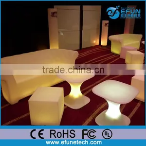 Battery Rechargeable Illuminated Curve Sofa Table ,led Corner Sofa thumbnail-1