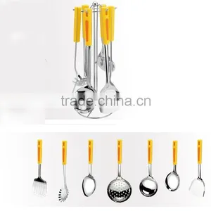 2015 High Quality Cutlery Kitchenware With Plastic Handle Korean Kitchen Tools/modern Kitchen Designs 7PCS/SET S33 thumbnail-6