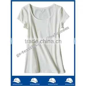 Women's Cotton/Spandex O-neck Short Sleeve White Underwear thumbnail-1