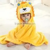 Yellow Egyptian Flannel Fleece Baby Bathrobe thumbnail-2