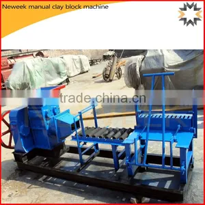 Neweek Small Unfired Manual Clay Block Making Machine thumbnail-1