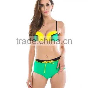 Summer Sexy Sweet Girl High Waist Swim Wear thumbnail-1