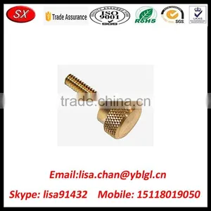 Directly Cutom Brass Inserts Straight Knurling CNC Nut thumbnail-5