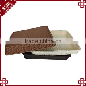 Supermarket Plastic Rattan Woven Banneton Proofing Basket Under Shelf thumbnail-5