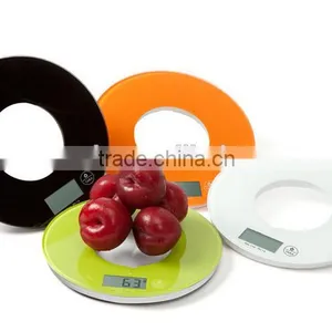 Colorful Super Thin Glass Kitchen Scale 5kg/1g thumbnail-1