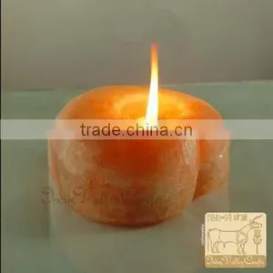 Crystal Candle Holder,Decorative Salt Tealight Holder,Himalayan Rock Tealight Holder thumbnail-1