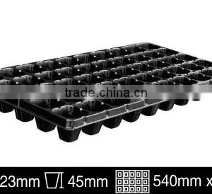 Deep Black Plastic Seedling Tray Seed Germination Tray Nursery Plug Trays thumbnail-5