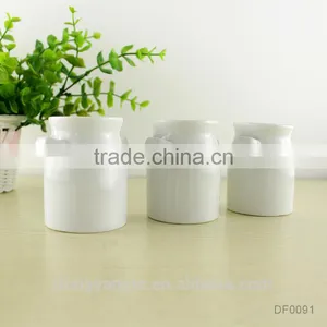Factory Direct Wholesale White Strengthen Ceramic Milk Bottle thumbnail-1