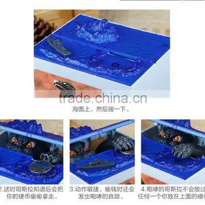 New Arrival Dinosaur Shape Saving Pot With Seven Music To Optional, Stealing Godzilla Saving Money Box For Decoration thumbnail-5