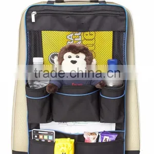 Backseat Car Organzier Auto Seat Back Cover Protector and Storage Bag thumbnail-1