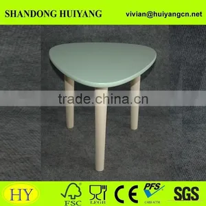 FSC Triangle Wood Furniture Folding Coffee Table Tea Table thumbnail-2