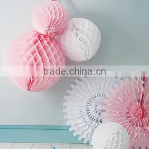 Hanging Colorful Paper Pompoms/ Paper Garland thumbnail-1
