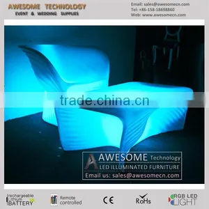 Luxury Led Glow Long End Table for Night Clubs thumbnail-1