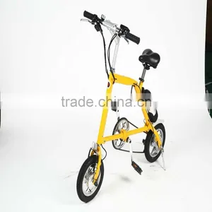 12" Mini Electric Folding Bike Two Seat Electric Bike thumbnail-1