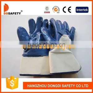 DDSAFETY 2017 Guante Nitrilo Con Puno De Seguridad O Puno Tejido Forro 100% Jersey Algodon thumbnail-1