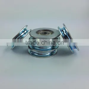 1.5 Inch Pulley Wheels With Bearing Groove U Wheel Diameter 40mm Thickness 8mm Bearing 635ZZ Item: 408R-635ZZ thumbnail-1