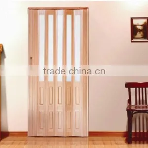 Indoor PVC Folding Door, Pvc Toilet Door,pvc Interior Folding Door,toilet Pvc Door Design thumbnail-1