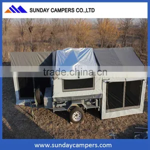 Campig House Pop up Trailer Roof Rack Camp Tent on a Trailer for Sale thumbnail-1