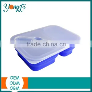 Silicone Collapsible Design Best Quality Box Lunch thumbnail-1