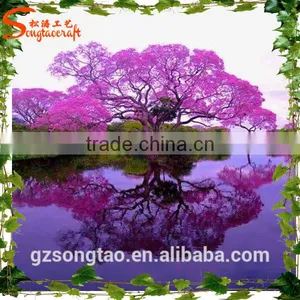 Decorative Width 10m and Height 5m Artificial Purplish Red Tree Branches With Special Styles thumbnail-1