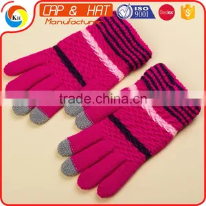 Cotton Arcylic Glove Smart Phone Winter Warm Touch Screen Gloves Best Promotional Gift thumbnail-1