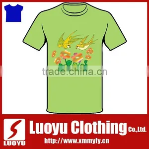2017 Mens High Qualit Polyester o Neck Soft T-shirt Made in China thumbnail-1