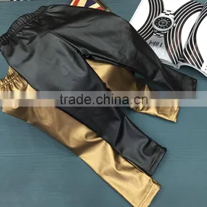 2015 New Style Warm Pants Winter Trousers Black and Gold Metal Polyester Kids Pants Children Trousers thumbnail-1